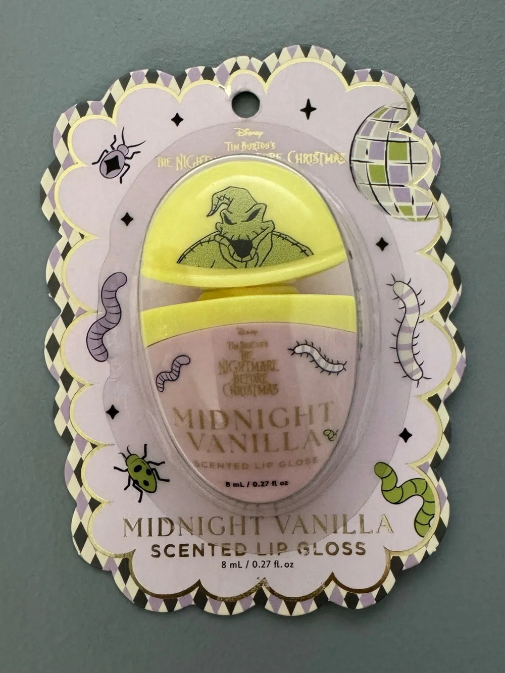 Disney the nightmare before Christmas oogie midnight Vanilla Scented Lip Gloss